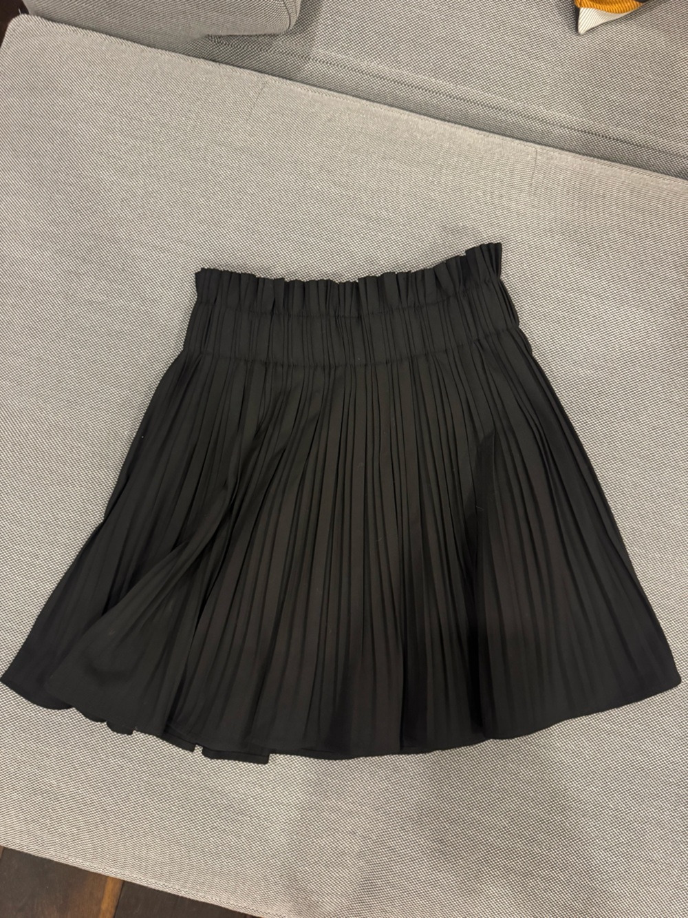 Zara Black Pleated Skater Skirt